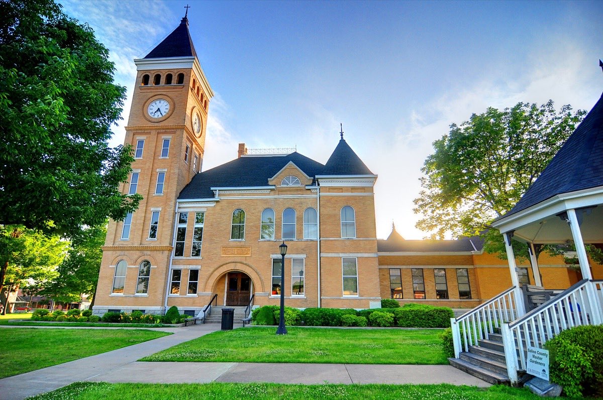 The Saline County Courthouse in downtown Benton